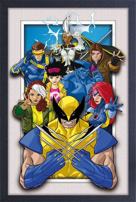 X-Men Roster Framed Faux Matte Print