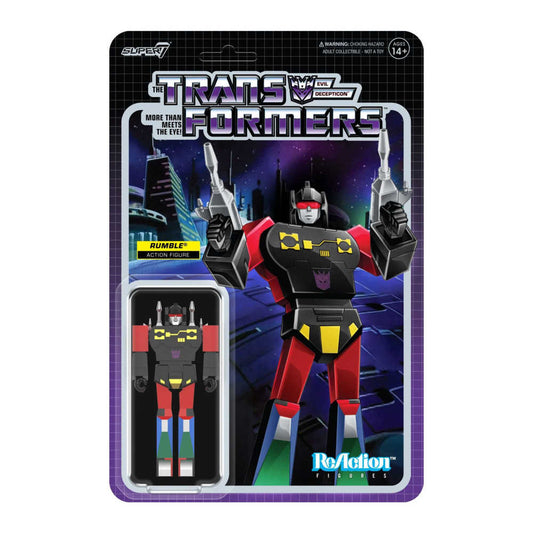 Transformers Reaction Wv8 Rumble Red 3 3/4 In Action Figure