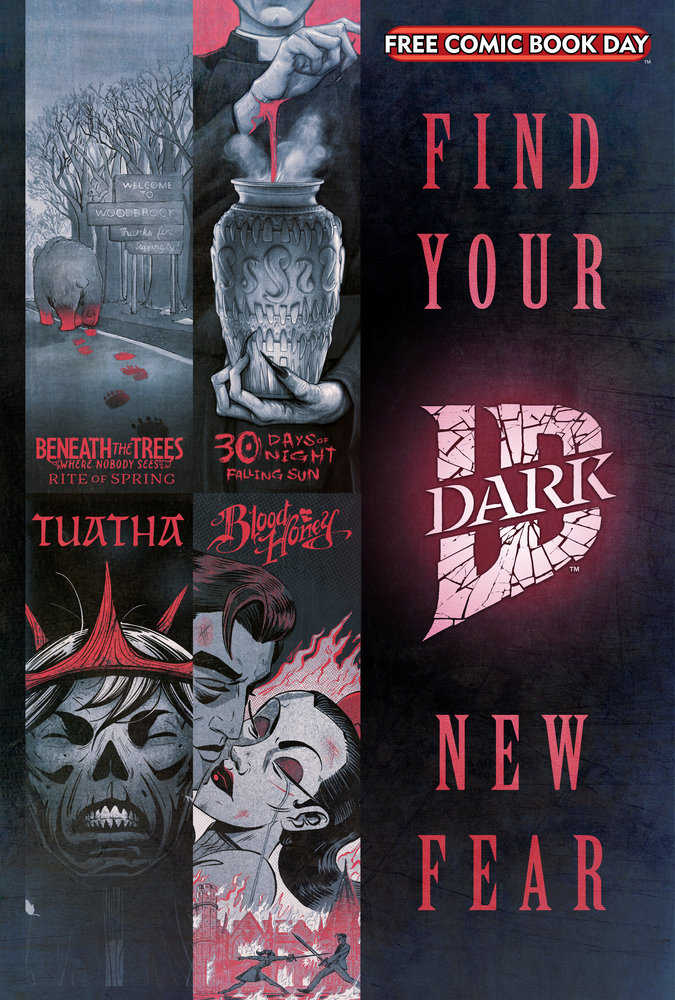 Free Comic Book Day 2025 Bundle Of 20 Idw Dark Find Your New Fear  (Mr