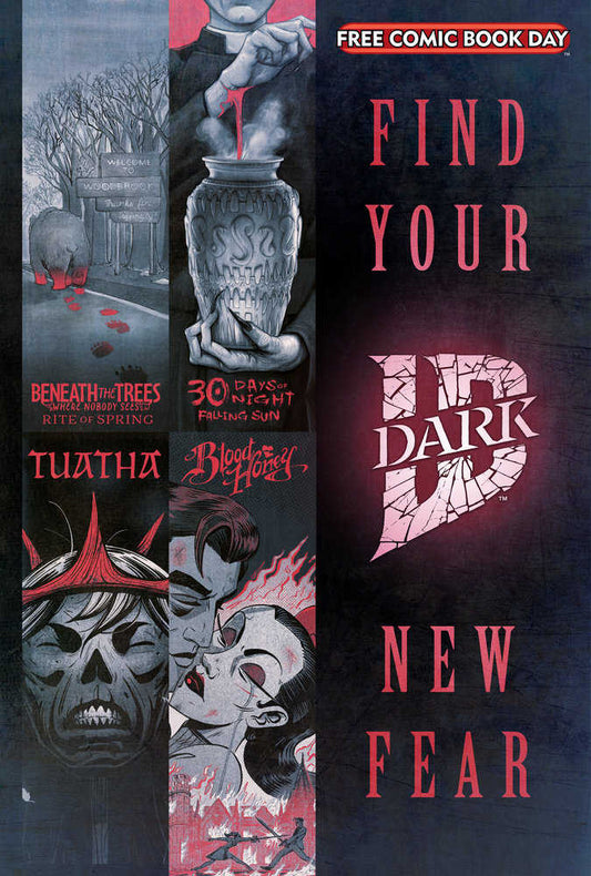 Free Comic Book Day 2025 Bundle Of 20 Idw Dark Find Your New Fear  (Mr