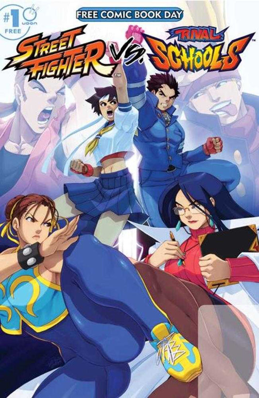 Free Comic Book Day 2025   Bundle Of 10   Street Fighter vs Rivals Schools #1 2025 Free Comic Book Day Special Edition
