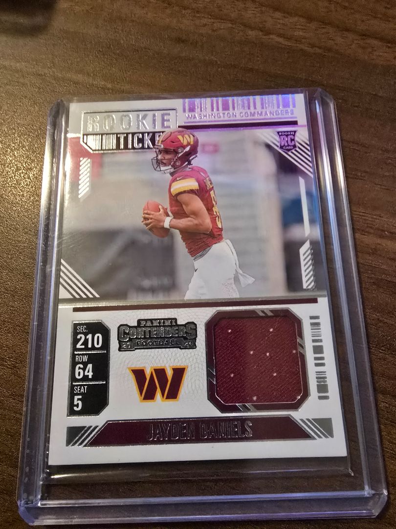 Jayden Daniels [RC] - 2024 Contenders Rookie Ticket | Jersey Patch - Commanders