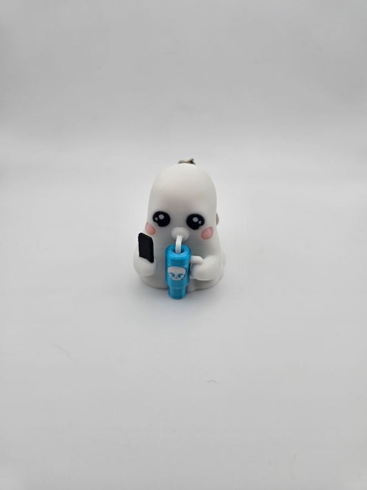 Tumbler Ghostie Keychain