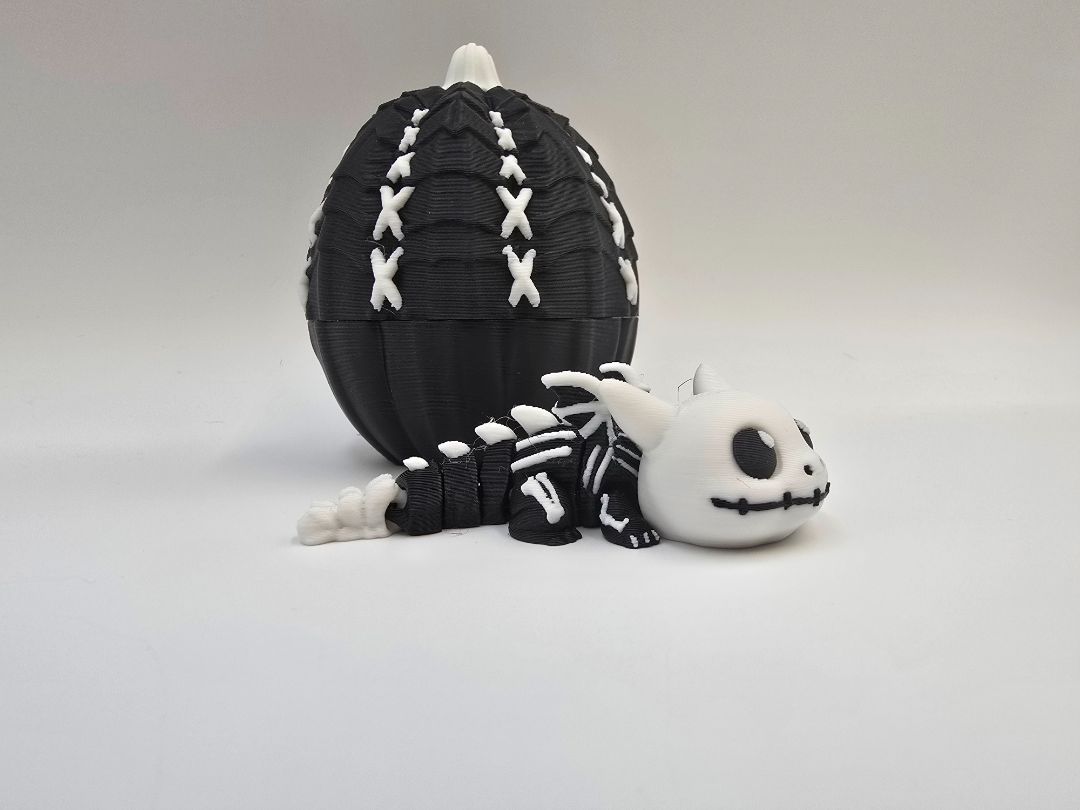 Mini Skellington Dragon with Egg