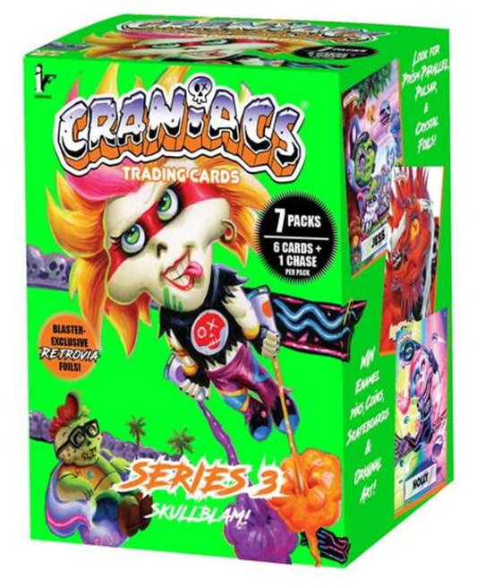 Craniacs Trading Cards Series 3 Skullblam Blaster Box Case