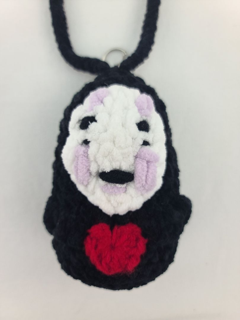 Handmade Car Ornament Keychain Inspired by No Face Kaonashi from Spirited Away