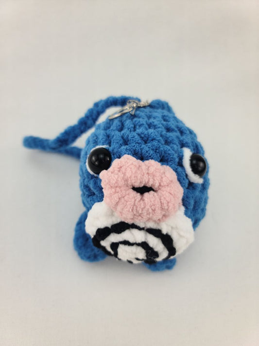 Handmade Car Ornament Keychain Inspired by Poliwag Pokemon