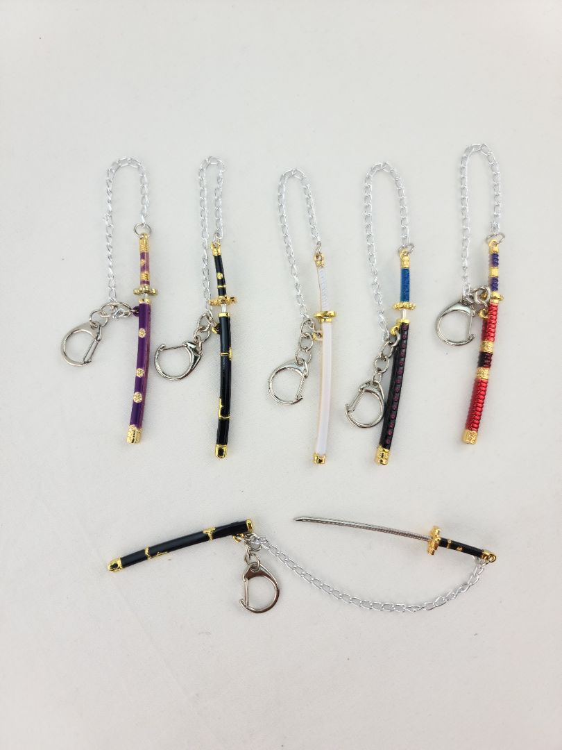 Katana Sword Letter Opener Keychain
