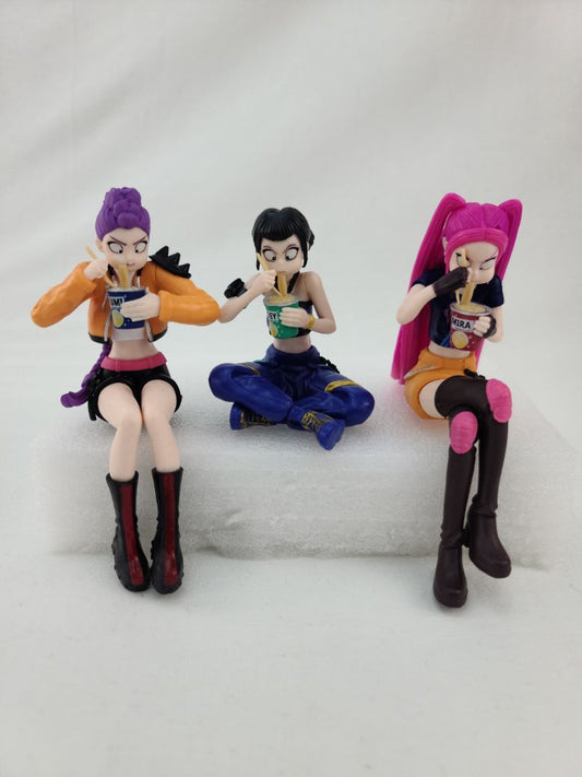 K Pop Demon Hunters Eating Figures - Set of 3