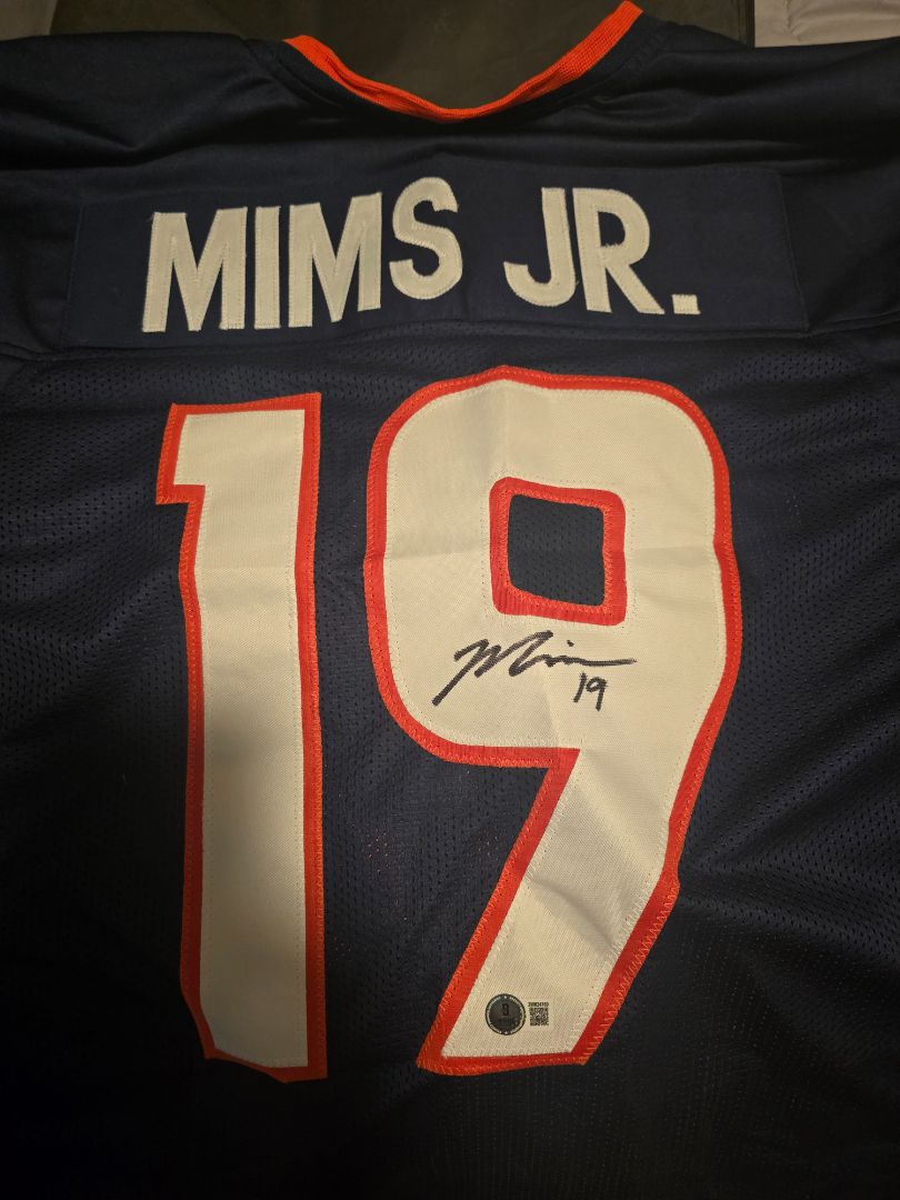 Marvin Mims Jr signed jersey