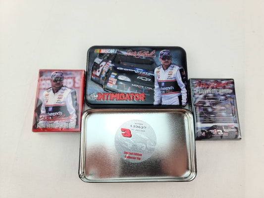 Dale Earnhardt Nascar Collectible Playing Card Tin