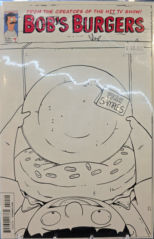 Bob's Burgers #1 2nd Print Sketch Variant
