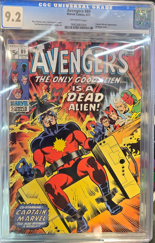 The Avengers #89 CGC 9.2