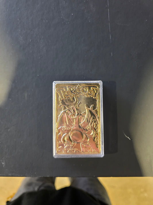 Gold Burger King Charizard Card