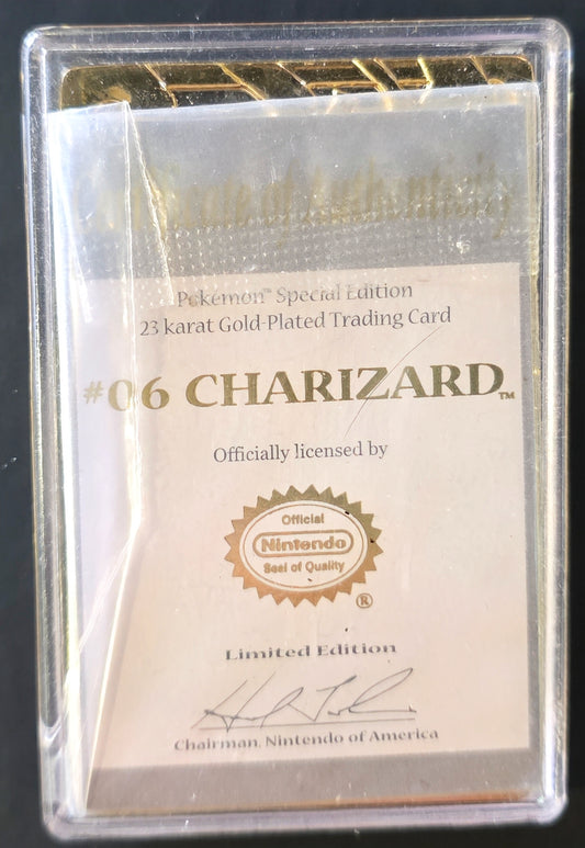 Gold Burger King Charizard Card