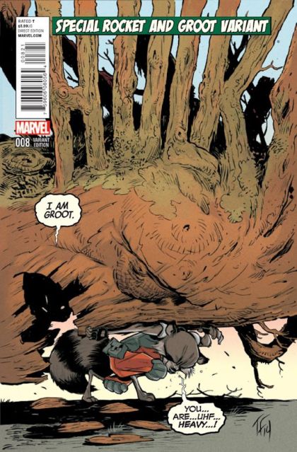Hulk, Vol. 2 #8B Tom Fowler Rocket & Groot Variant