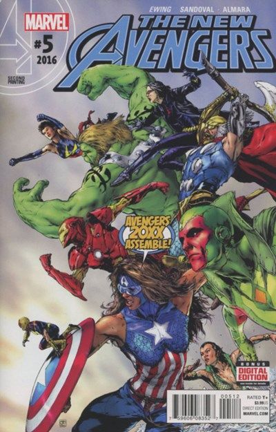 New Avengers, Vol. 4 #5B 2nd Printing Variant Cover
