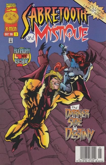 Sabretooth and Mystique #1B Newsstand Edition