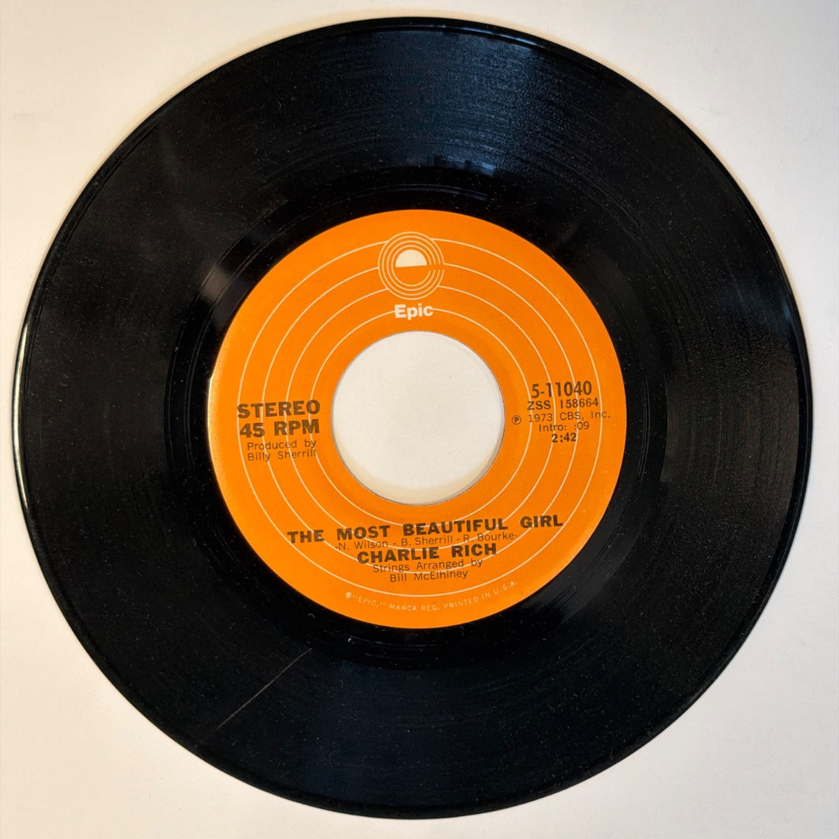 CHARLIE RICH - THE MOST BEAUTIFUL GIRL (1973) - Vinyl