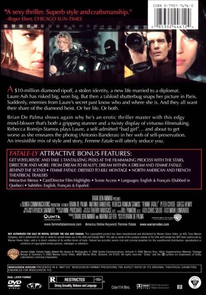 Femme Fatale (2002) - DVD