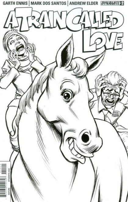 A Train Called Love #2B Russ Braun Black and White Cover