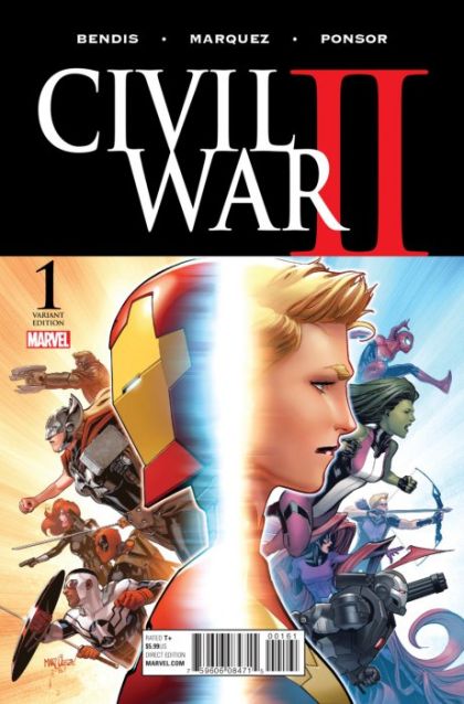 Civil War II #1F Incentive David Marquez Variant Cover