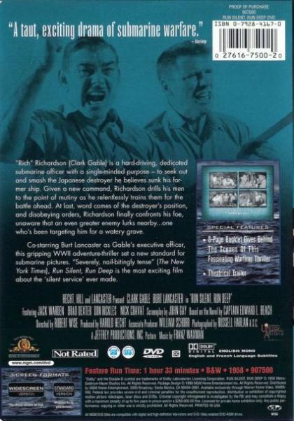 Run Silent Run Deep (1958) - DVD