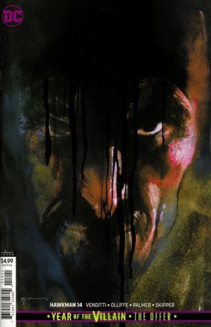 Hawkman, Vol. 5 #14B Variant Bill Sienkiewicz Card Stock Cover