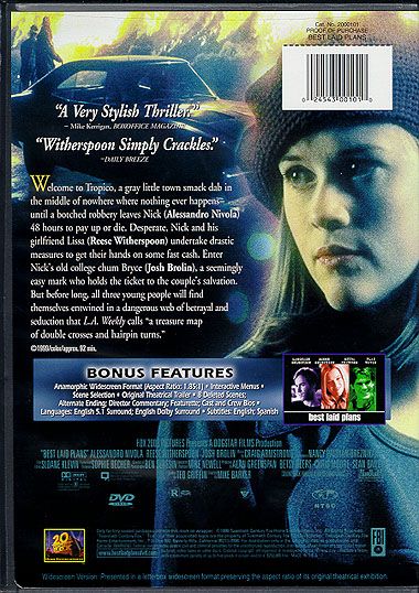 Best Laid Plans (1999) Special Edition - DVD