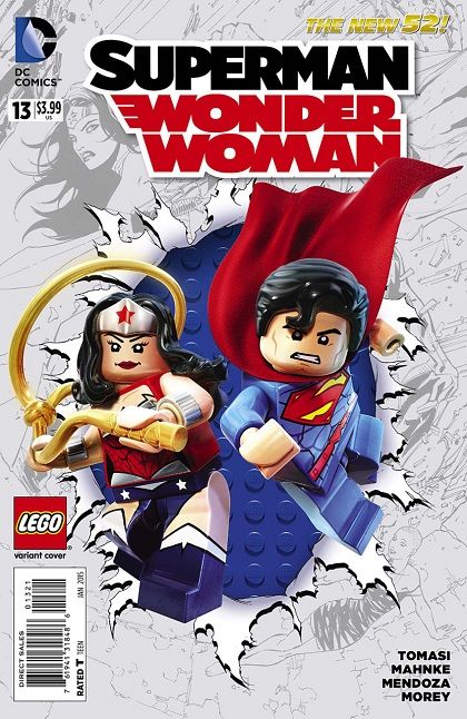 Superman / Wonder Woman #13B LEGO Variant Cover