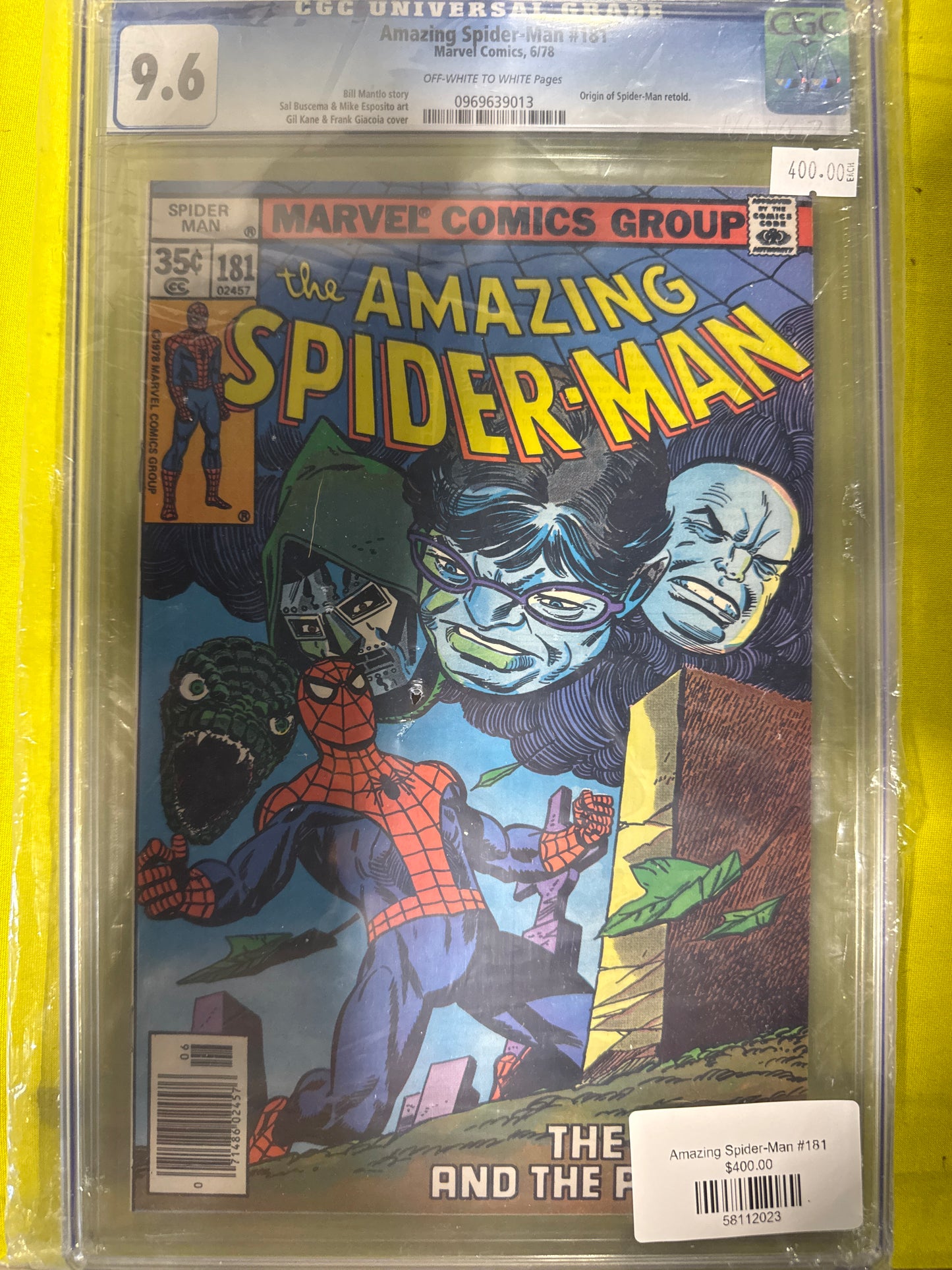 Amazing Spider-man #181 CGC 9.6