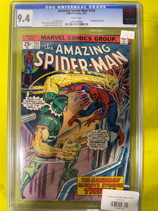 Amazing Spider-man #154 CGC 9.4