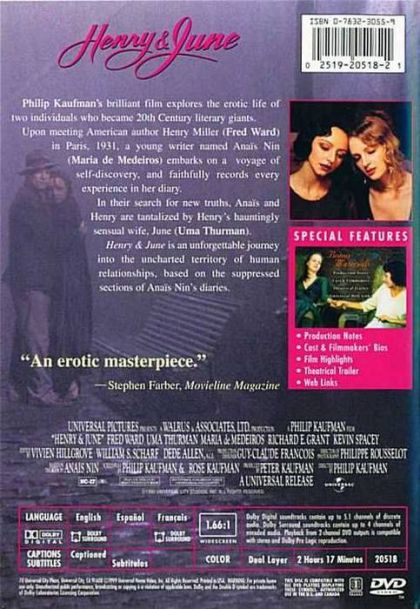 Henry & June (1990) - DVD