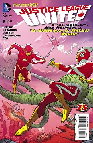 Justice League United #8B Flash 75th Anniversary Cover
