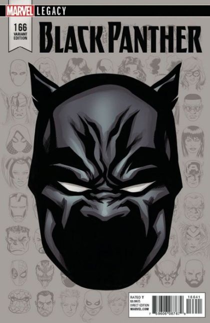 Black Panther, Vol. 6 #166D Mike McKone Incentive Legacy Headshot Variant (1:10)