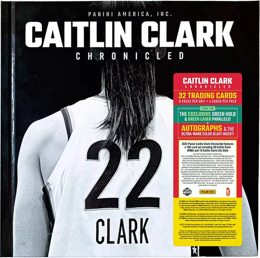 2025 Panini Caitlin Clark Chronicled Trading Card Collection and Keepsake