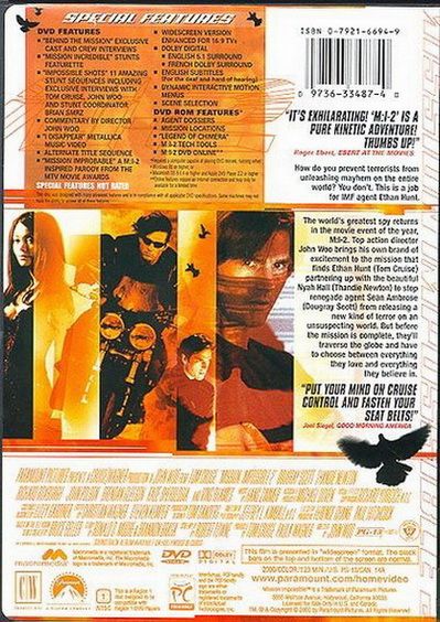 Mission: Impossible II (2000) - DVD