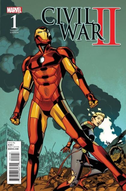 Civil War II #1L Incentive Chris Sprouse Battle Variant Cover