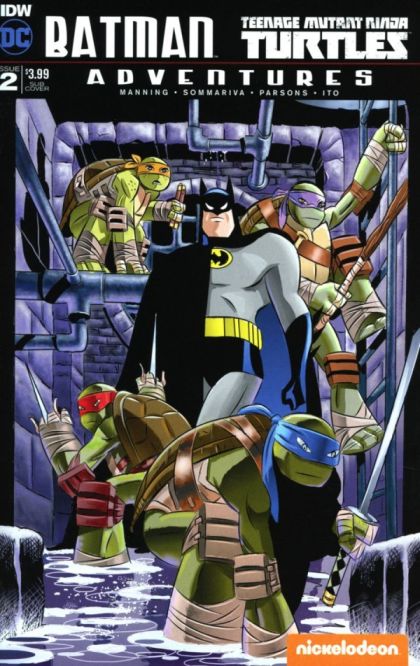 Batman / Teenage Mutant Ninja Turtles Adventures #2B Variant Rick Burchett Subscription Cover