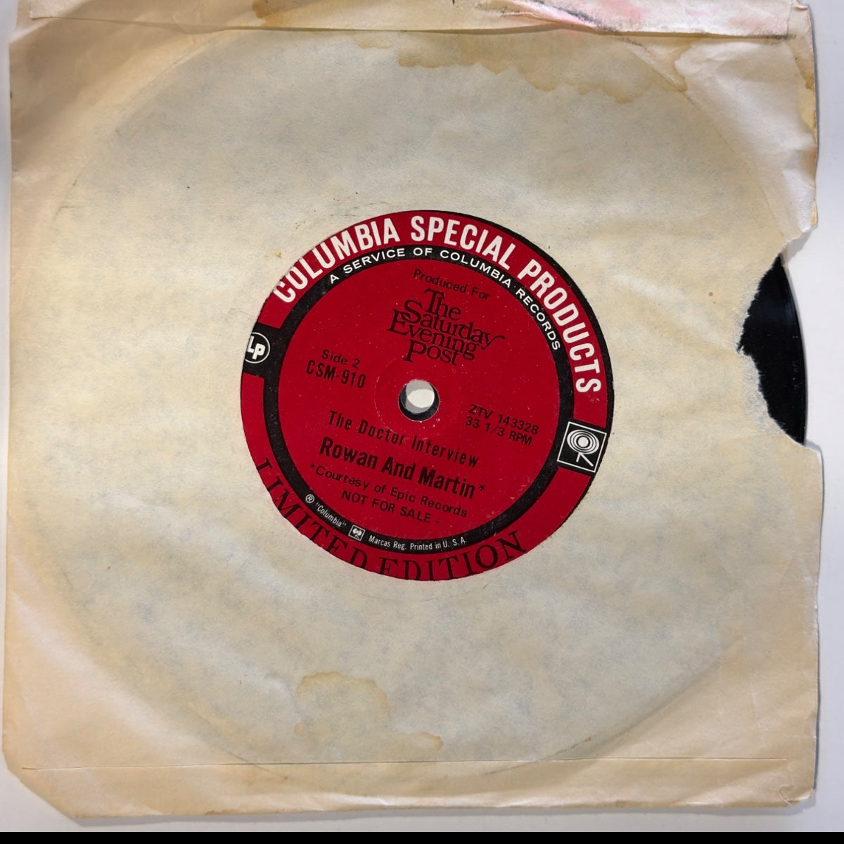 Rowan And Martin - The Doctor Interview - Vinyl
