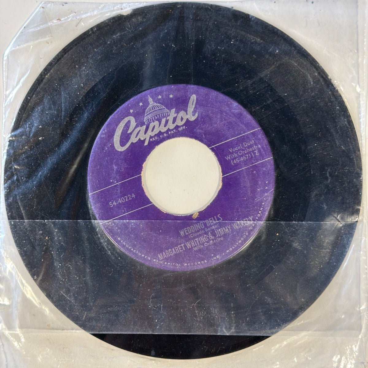 MARGARET WHITING & JIMMY WAKELY - WEDDING BELLS (1951) - Vinyl