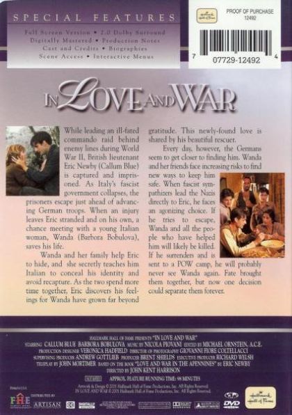 In Love and War (2001) - DVD