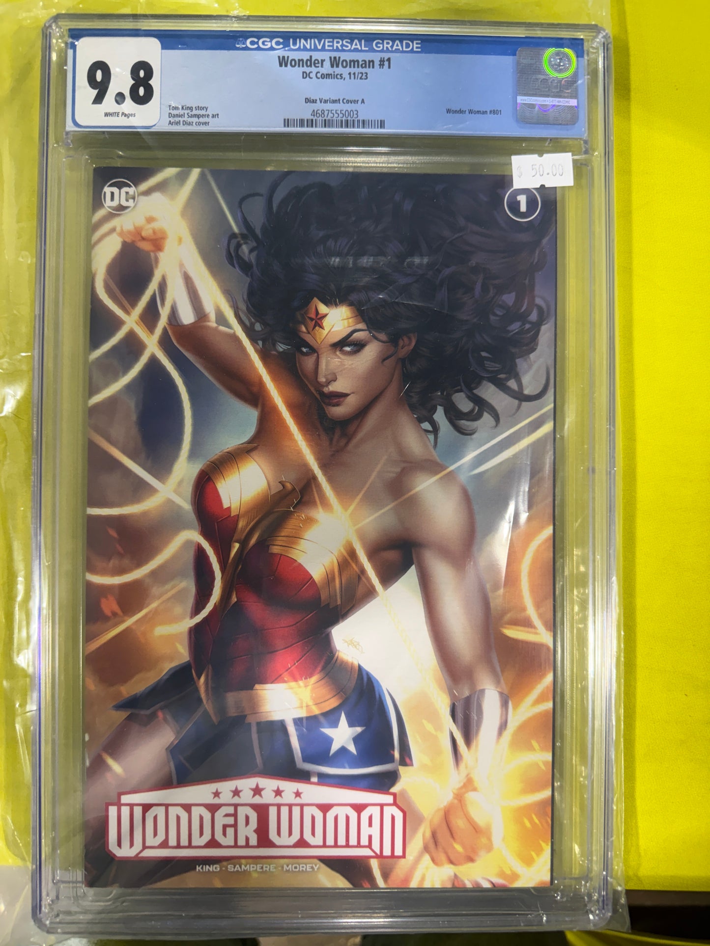 Wonder Woman #1 CGC 9.8 Diaz Variant