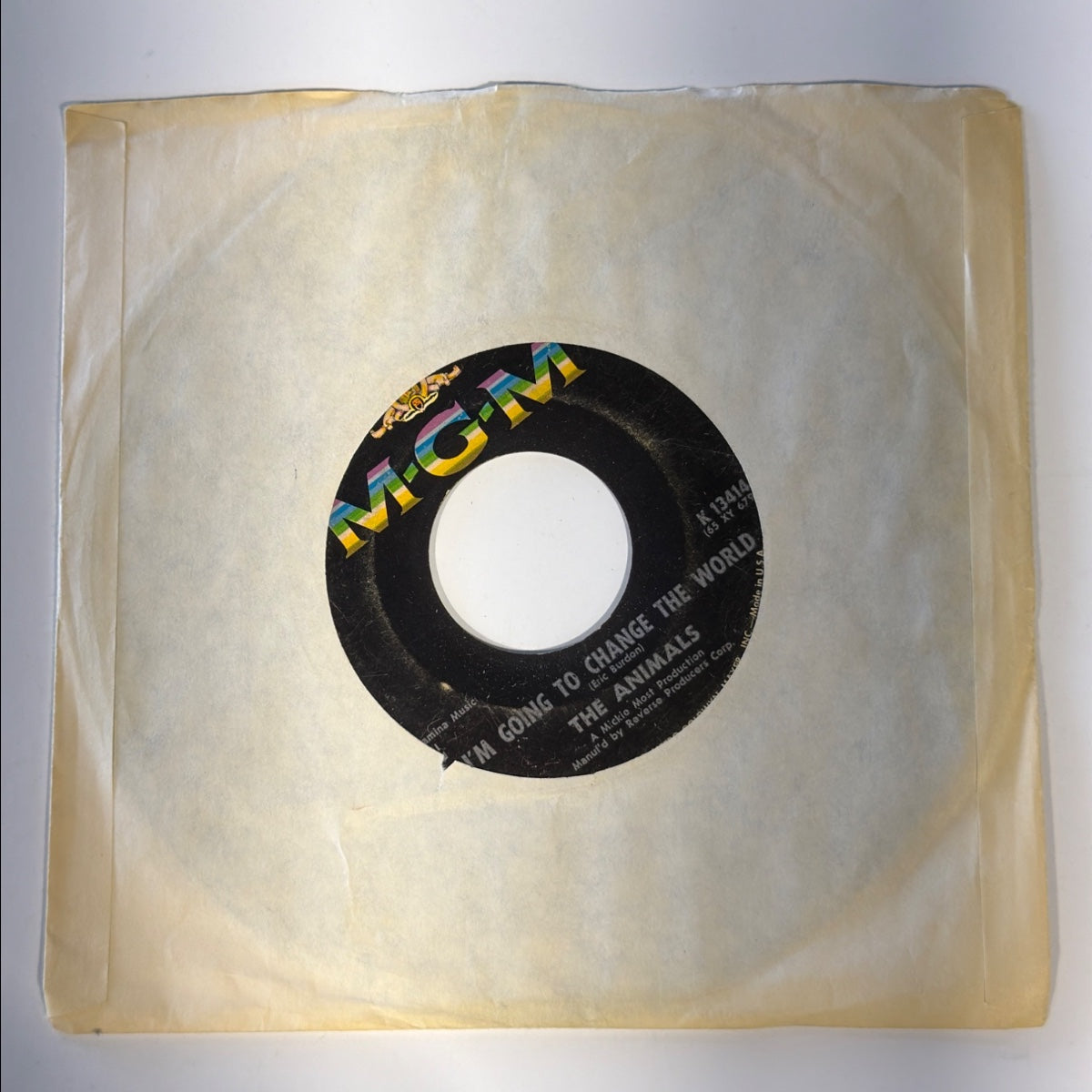 THE ANIMALS - I'M GOING TO CHANGE THE WORLD (1965) - Vinyl