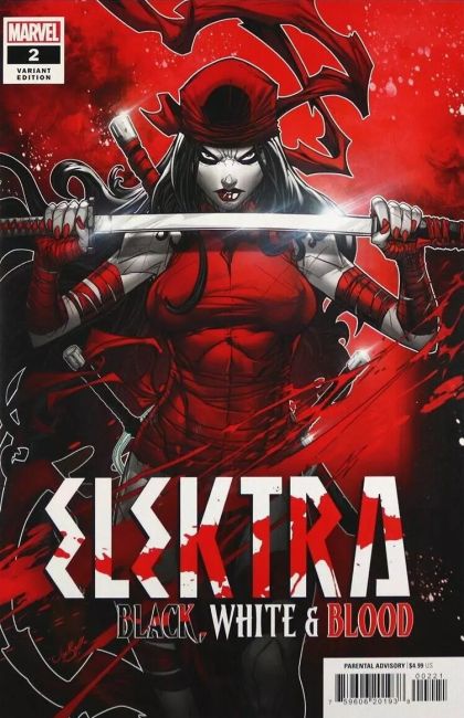 Elektra: Black, White & Blood #2B Jonboy Meyers Cover