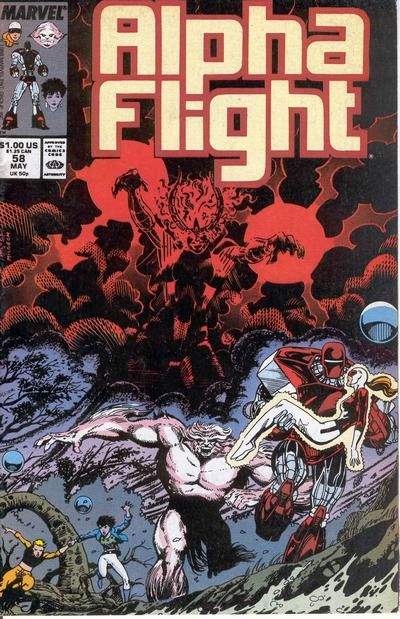 Alpha Flight, Vol. 1 #58 Jim Lee Regular Cover
