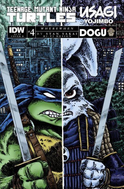 Teenage Mutant Ninja Turtles / Usagi Yojimbo: WhereWhen #4B Kevin Eastman Variant