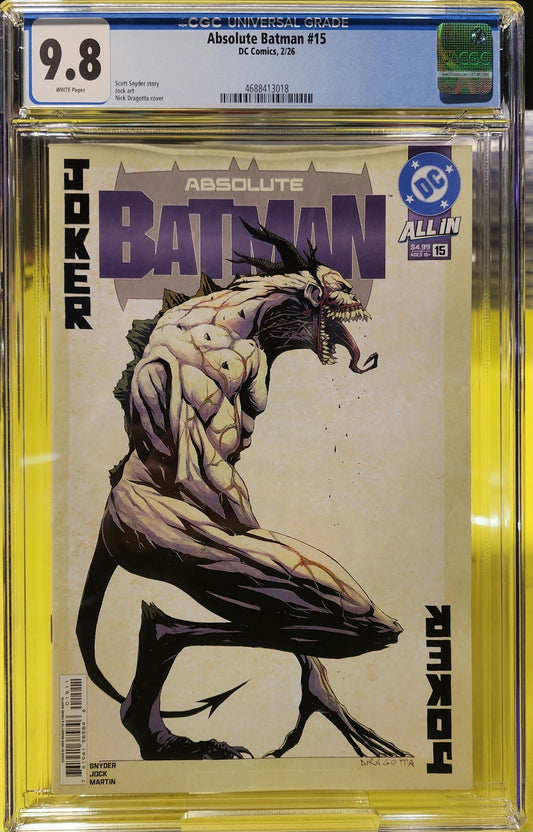 Absolute Batman #15 CGC 9.8