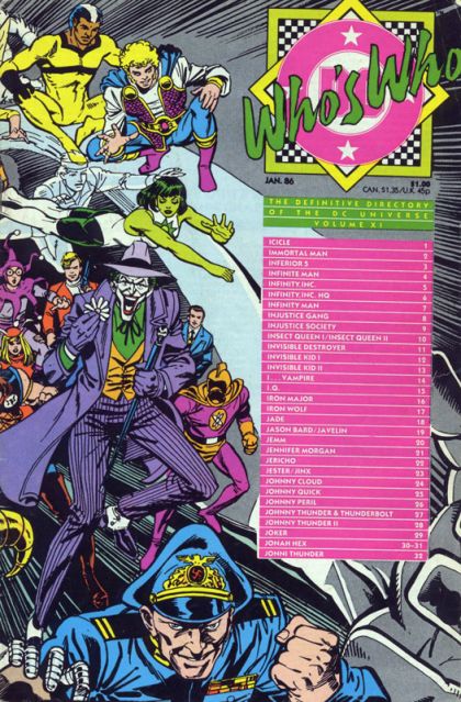 Who's Who: The Definitive Directory of the DC Universe #11A Direct Edition