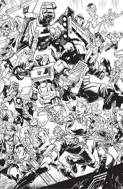 Scarlett (Image Comics) #1J Jason Howard Energon Anniversary Connecting B&W Variant
